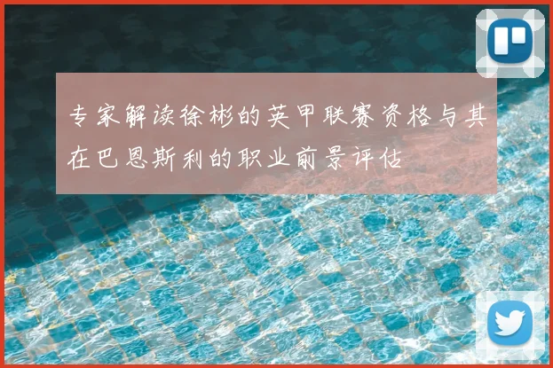 专家解读徐彬的英甲联赛资格与其在巴恩斯利的职业前景评估